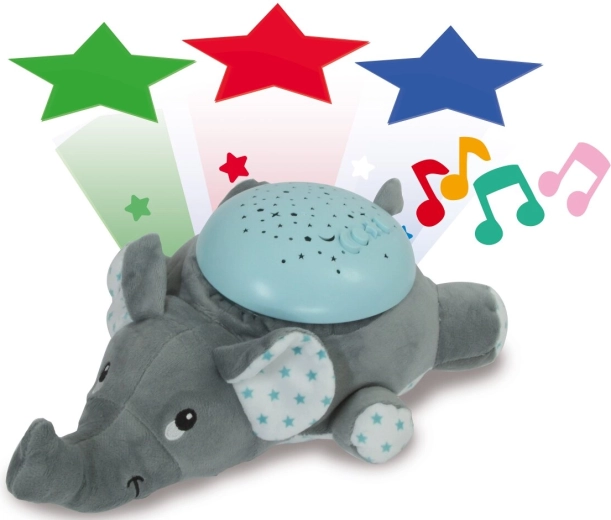 Jamara nacht-LED-lampje met projector Dreamy olifant - 1 stuk