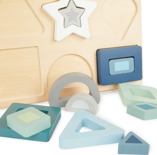 Bieco houten insteekpuzzel met vormen