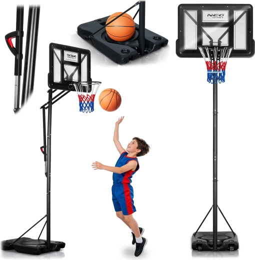 Verstelbare basketbalring Neo-Sport 170–305 cm