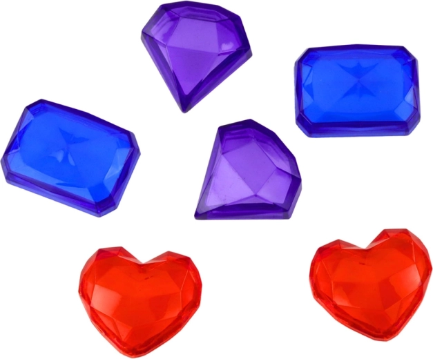 Glanzende edelstenen en vormen voor creatief spel