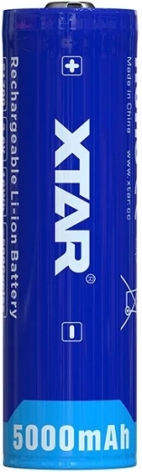 Accu XTAR INR 21700-50E li-ion 5000 mAh met bescherming