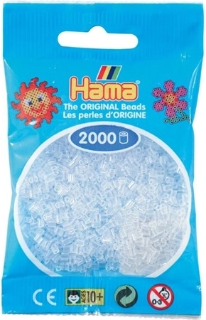 Hama mini strijkkralen transparant 2000 stuks
