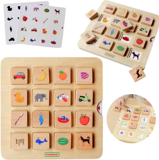 MASTERKIDZ Montessori-spel voor het koppelen van schaduwen en voorwerpen