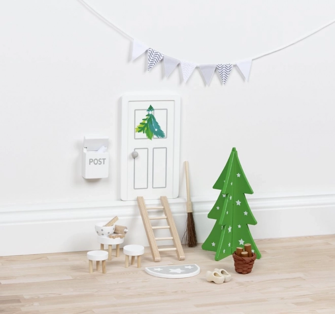 Goki kabouterdeurtje met accessoires