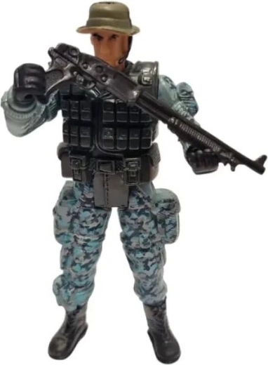 Gedetailleerde uitrusting en wapen