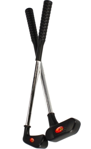 Twee kinder-golfclubs voor eenvoudig putten