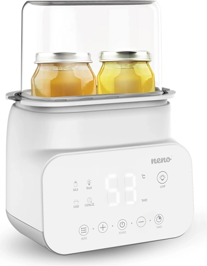 Snelle en gelijkmatige verwarming van melk en babyvoeding