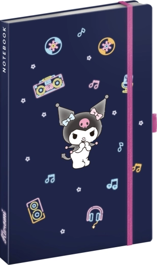 Notique Notes Kuromi gelinieerd notitieboek 13 × 21 cm