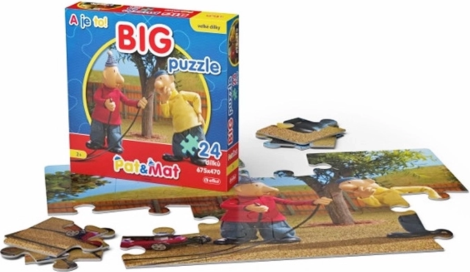 Pat a Mat Puzzel BIG 1 – dubbelzijdige vloerpuzzel 24 stukjes