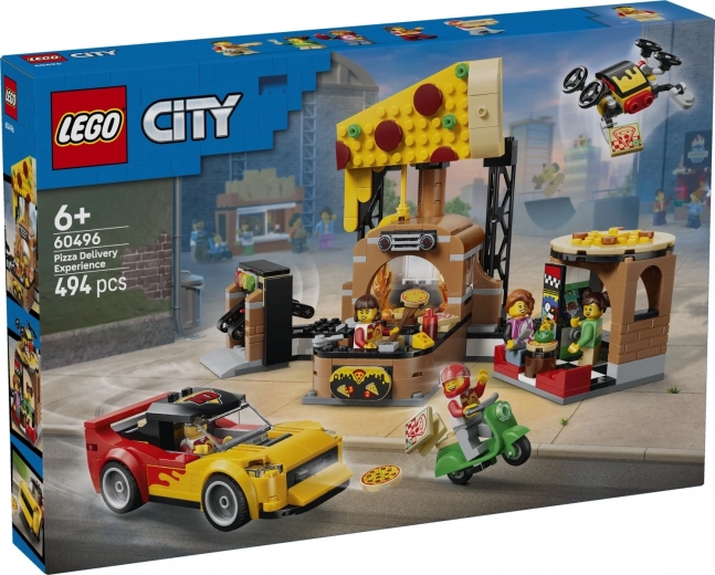 LEGO City pizzabezorging met voertuigen