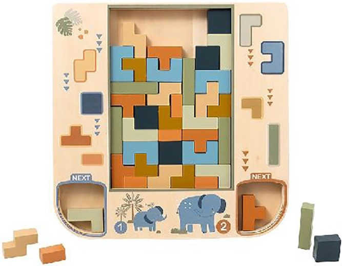 Houten 3D-puzzel Tetris Baby Mix