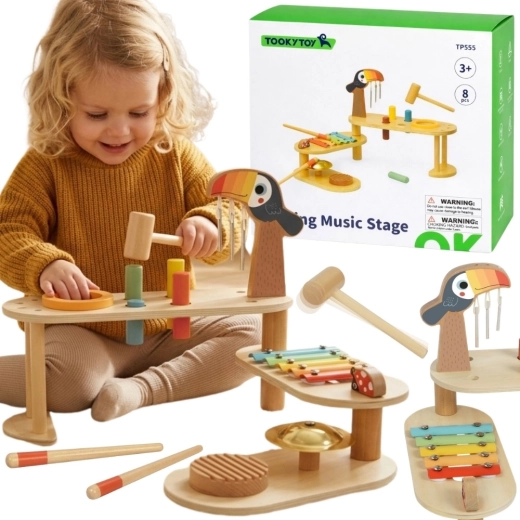 Tooky Toy educatieve muziektafel toekan