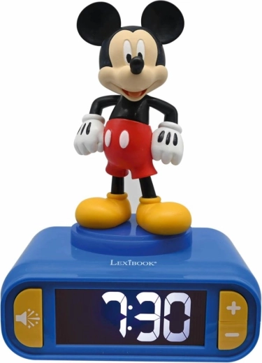 Lexibook wekker Mickey Mouse met lichtgevend figuurtje