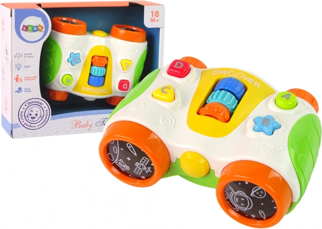 Interactieve kinderverrekijker met licht en geluid BABY TELESCOPE