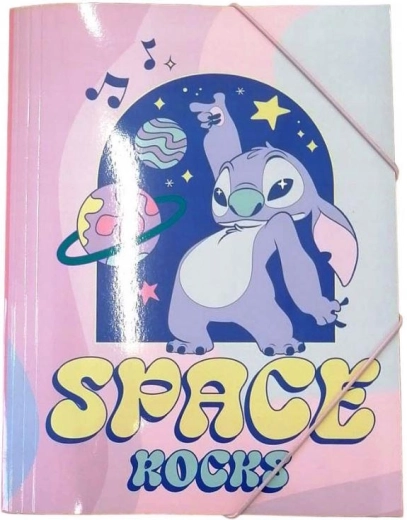 Schriftomslag Lilo en Stitch A4 met elastiek - 1 stuk