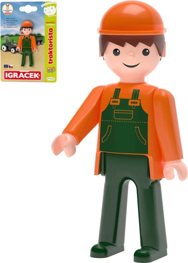 Efko Igráček MultiGO tractorbestuurder scharnierfiguur op kaart - 1 stuk
