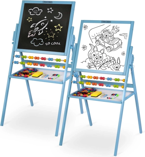 Dubbel tekenoppervlak: krijt en magnetisch whiteboard