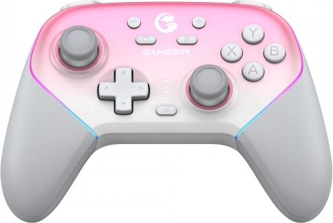 GameSir Super Nova draadloze gamecontroller Whipped Pink met oplaadstation