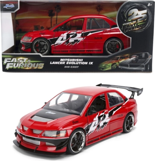 Jada Toys Fast & Furious Mitsubishi Lancer Evolution IX 2006 metalen model 1:24 - 1 stuk