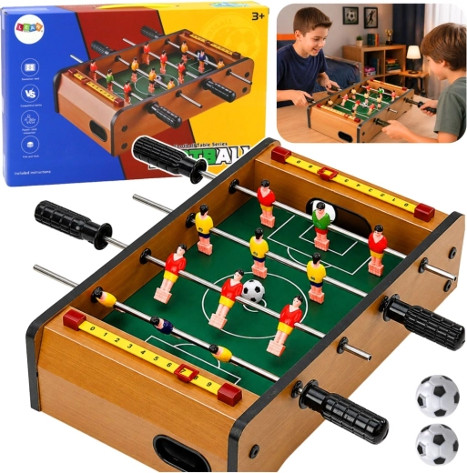 Houten mini-tafelvoetbal