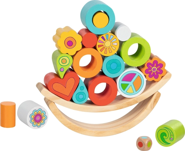 Houten balanceerspel Flowerloop Goki