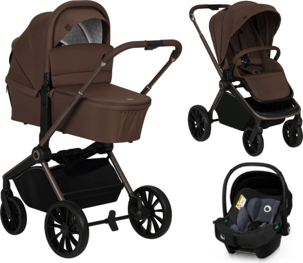 Lionelo combikinderwagen mika plus 3-in-1 mocha mousse