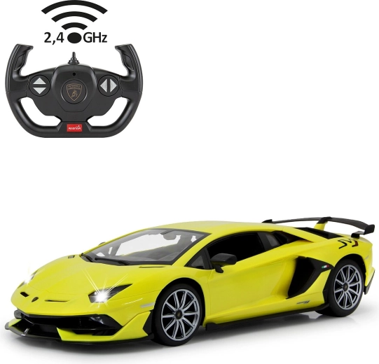 Jamara Lamborghini Aventador SVJ RC-auto 1:14 geel 2,4 GHz