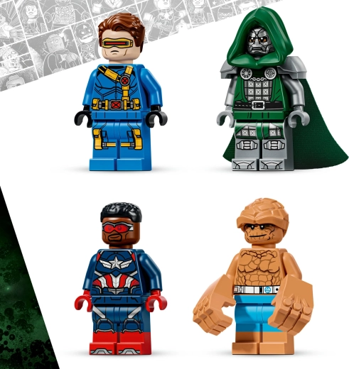 Vier Marvel-minifiguren