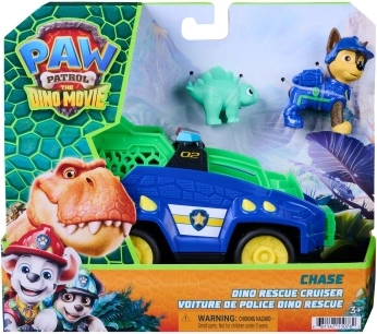 Paw Patrol: Dino-film reddingsvoertuig Chase Dino Rescue Cruiser met figuren