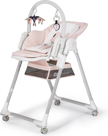 Kinderkraft Select eetstoel en wipstoel 2-in-1 Lastree pink