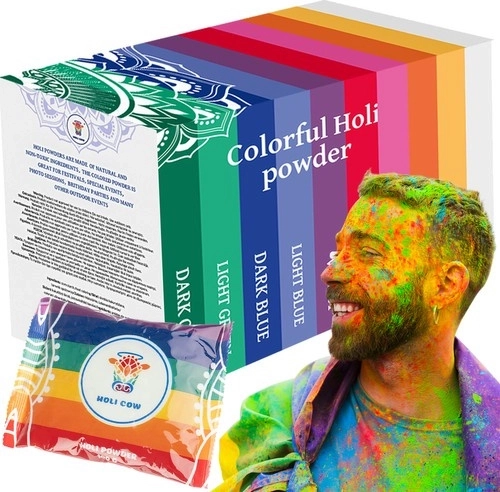 Gekleurd holipoeder – set 10×100 g