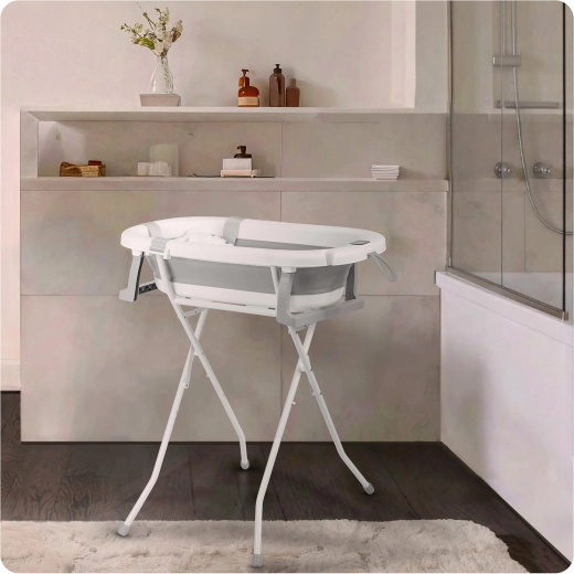 Opvouwbare standaard voor comfortabele hoogte en stabiliteit