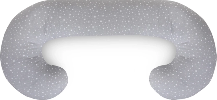 Ceba voedings- en zwangerschapskussen Cebuszka Duo jersey grey stars 300 cm