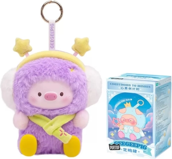 Upset Duck pluchen sleutelhanger GeeGeePig Countdown to Wishes blind box - 1 stuk