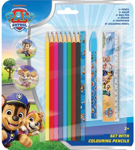 Schrijfset met kleurpotloden Paw Patrol