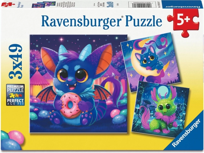 Ravensburger puzzel Kleine Čáblice 3×49 stukjes