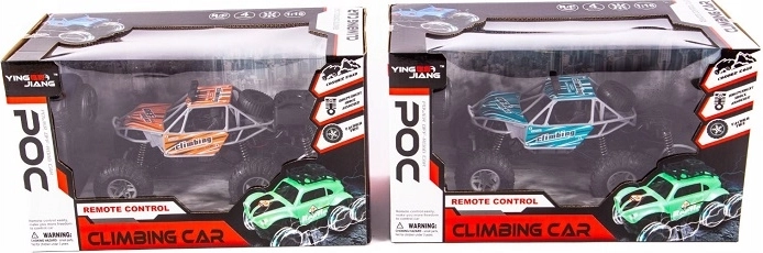 RC terrein climbing-auto met afstandsbediening en oplader - 1 stuk