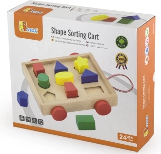 Houten inlegpuzzel - wagentje