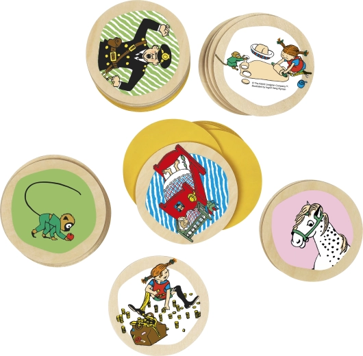 Originele illustraties uit de verhalen van Pippi