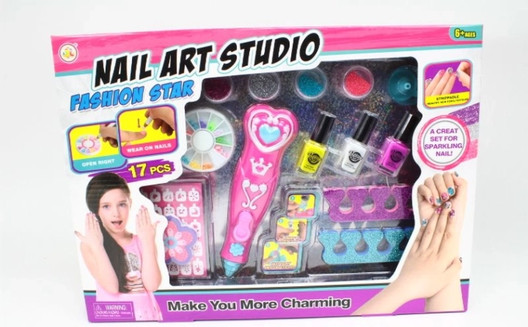 Creatieve nagelset voor kinderen – nagelstudio