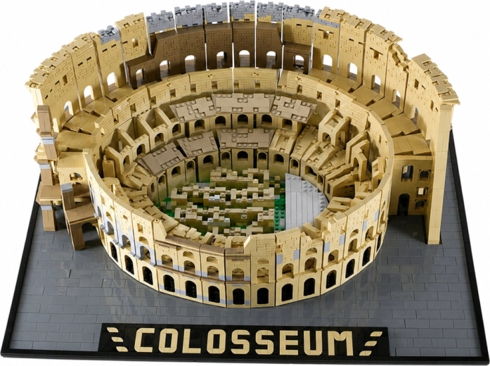 Monumentaal Colosseum-model op een displayvoet