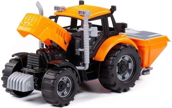 Openende motorkap met motor voor rollenspellen als monteur