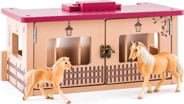 FAUNICA houten paardenstal met 6 boxen