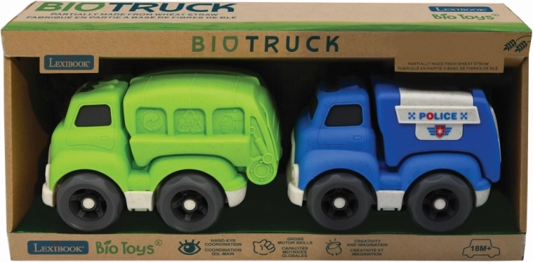 Lexibook set bioplast vrachtwagens 18 cm