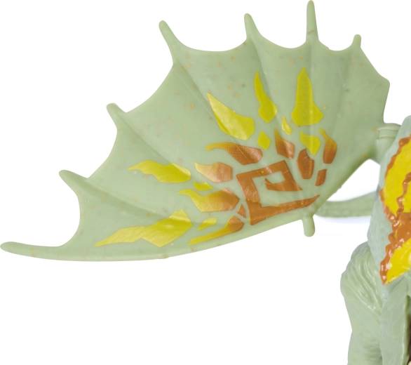 Authentieke draak Rumblehorn met gedetailleerde vleugels