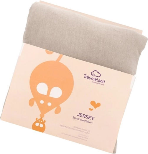 Träumeland katoenen jersey hoeslaken voor juniorbed 90 × 200 cm antraciet