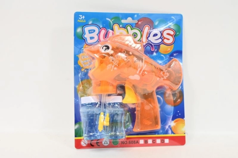 Bellenpistool in de vorm van een vis