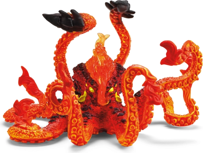 Vuurkraken met tentakels en zuignappen