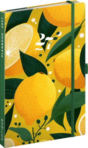 Notique planbook dagboek en notities Citroenen 2027, 13 × 21 cm