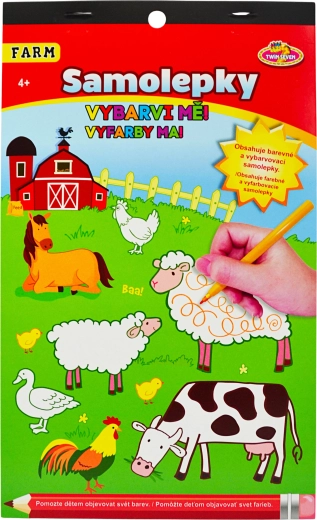 Kleurstickers Boerderij voor kinderen
